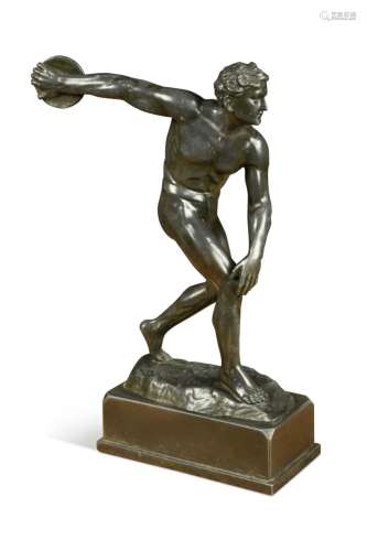 After the Antique, a bronzed model of the discus thrower,