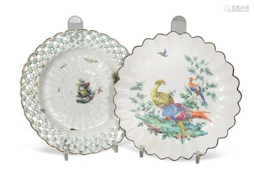 A Chelsea plate, circa 1765,