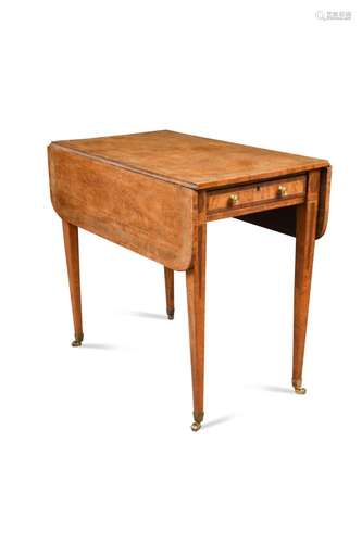 A satinwood Pembroke table, 19th century,