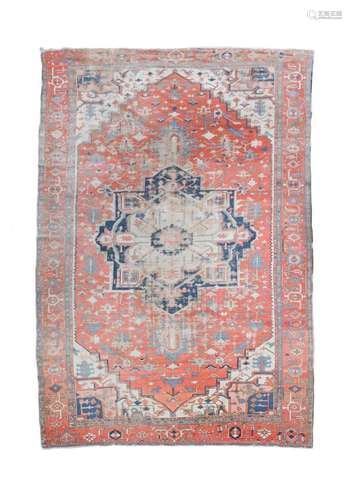 A large heriz carpet, circa 1900,