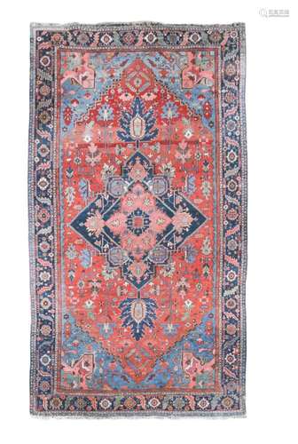 A large Heriz carpet, circa 1930,