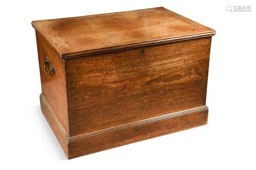 A mahogany chest, circa 1800,