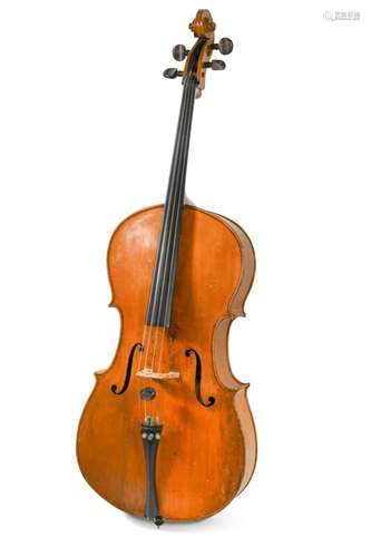 A cello, probably German, late 19th Century,