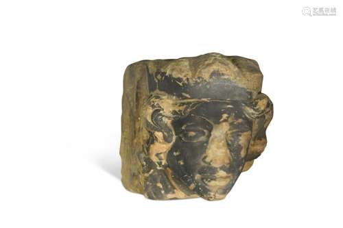 A carved sandstone corbel, possibly French, 18th or 19th cen...