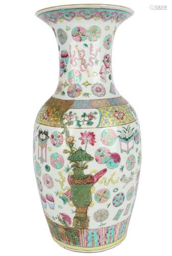 China Famille Rose vase,18th/19th century, große Vase ,