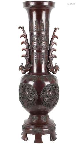 Japan huge vase 31.1 Inch Meiji-Period (1868 - 1912), riesig...