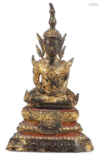 Thailand thai buddha sculpture, Bronze Buddha,