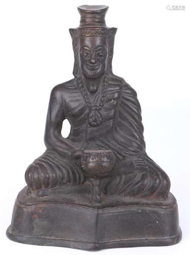 Thailand bronze hermit figure, Bronze Einsiedler,