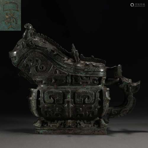 A Chinese Archaic Bronze Ritual Ware Gong