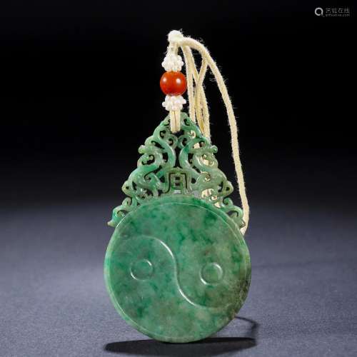 A Chinese Carved Jadeite Panel