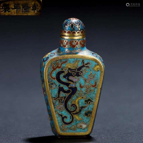 A Chinese Cloisonne Enamel Snuff Bottle
