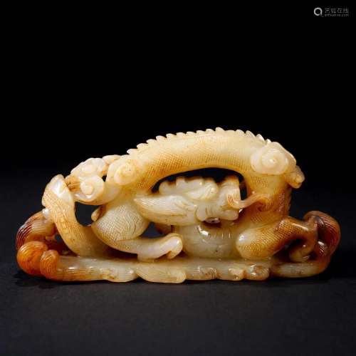 A Chinese Carved Russet Jade Decoration