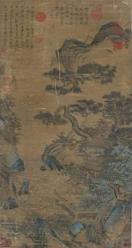 A Chinese Scroll Painting Signed Zhu Derun