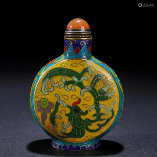 A Chinese Cloisonne Enamel Snuff Bottle