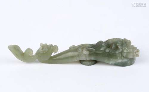 A Chinese carved jade scholars ornament, 20th century, 13.5c...