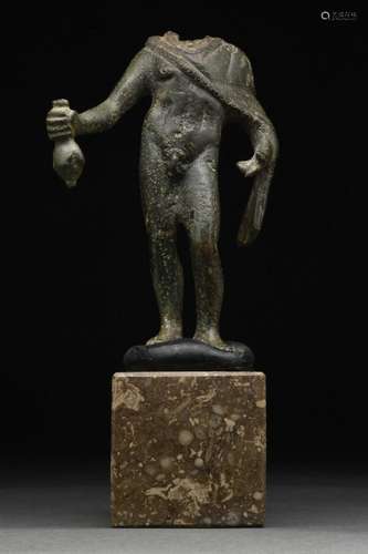 ROMAN BRONZE STATUE OF HERMES