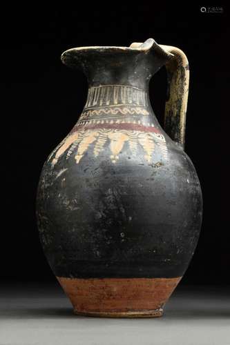 ANCIENT GREEK GNATHIAN TREFOIL OINOCHOE