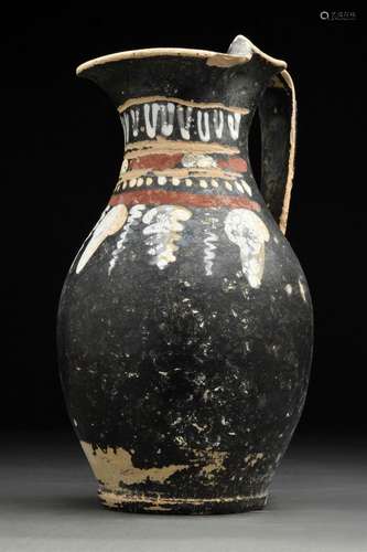 ANCIENT GREEK GNATHIAN TREFOIL OINOCHOE