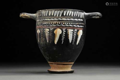 ANCIENT GREEK CAMPANIAN BLACK GLAZED OINOCHOE