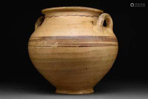 ANCIENT GREEK MESSAPIAN POTTERY STAMNOS