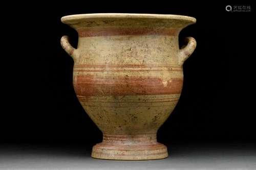 ANCIENT GREEK DAUNIAN POTTERY BELL-KRATER