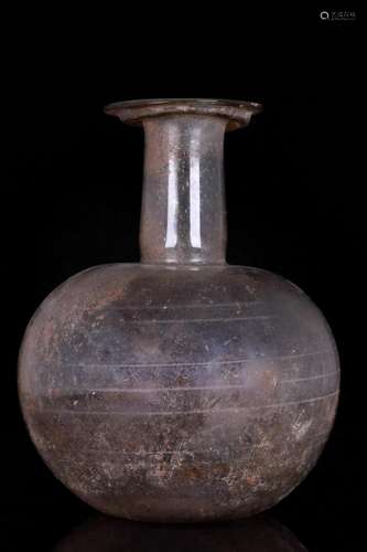 LARGE ROMAN GLASS FLASK