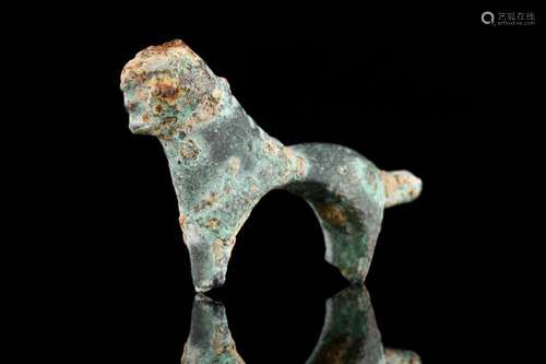 ANCIENT ROMAN BRONZE VOTIVE LION