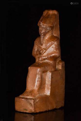 EGYPTIAN STONE FIGURE OF THE GOD OSIRIS