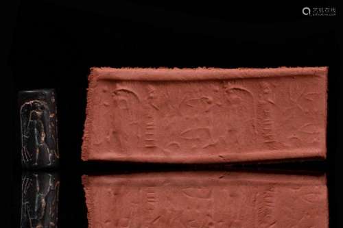 AKKADIAN AGATE CYLINDER SEAL