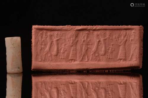 AKKADIAN AGATE CYLINDER SEAL