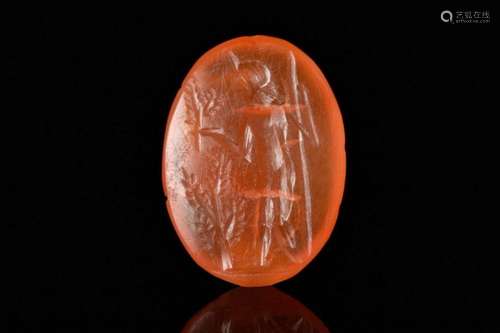 ROMAN CARNELIAN INTAGLIO WITH CERES