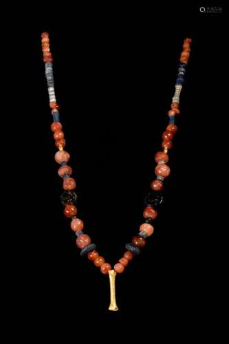 ROMAN GLASS AND STONE NECKLACE