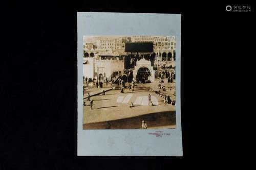 EARLY PHOTOGRAPH VIEW OF THE KAABAH AND MOSUE AT MECCA 1 OF ...