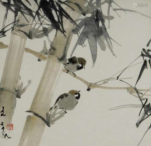 CHEN Wen Hsi (Wenxi) (Singapore 1906-1991), Sparrows & B...
