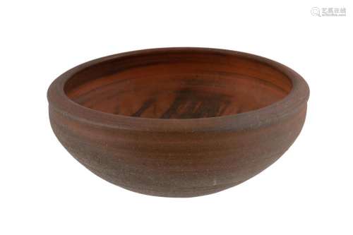 LEVY, Col (b.1933), Stoneware Bowl With bizen glaze, incised...