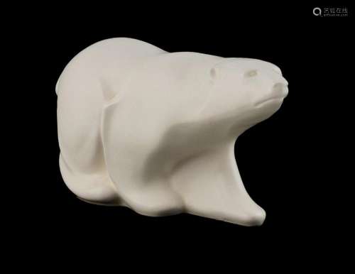 Art Deco Copeland Spode 'Onyx' Figure of a Polar Bea...
