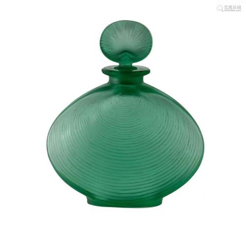 Rene Lalique 'Telline' Emerald Green Perfume Bottle ...