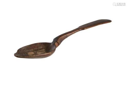 Mid 19th C Boxwood Spoon with Crimean War Connection. Well c...