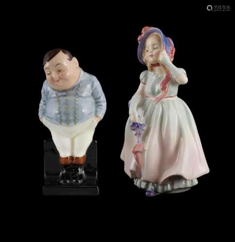 Two Royal Doulton Porcelain Figurines 'Babie' HN 167...
