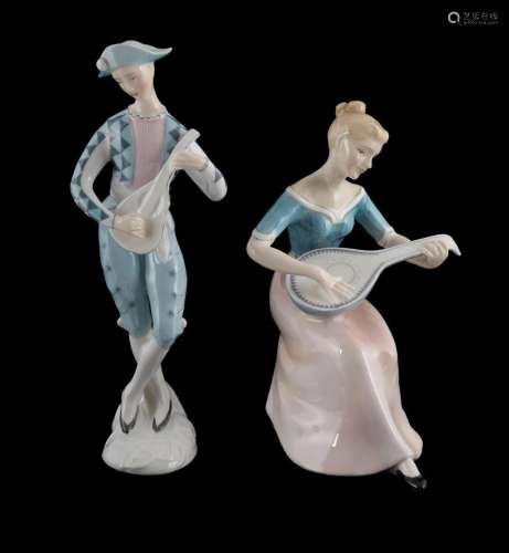 2 Royal Doulton Porcelain Figurines 'Melody' HN 2202...