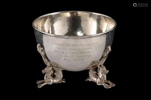 Continental Silver Footed Bowl. London import mark for 1925 ...