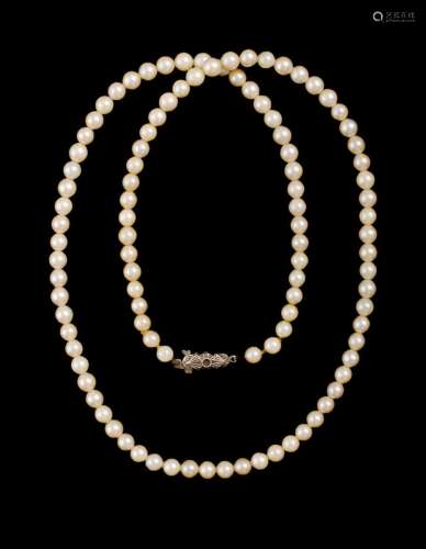 String Pearls - Strand (5 to 5.5mm) Cultured Pearls. Length ...