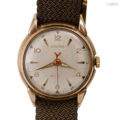 9ct Pink Gold Gents 'Lavina' Wristwatch Total weight...