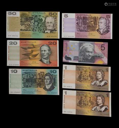 Australian Banknotes (Face Value $92) Paper $50, $20, $10, $...