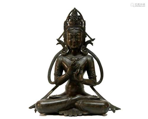 A Bronze Figure of Avalokitesvara