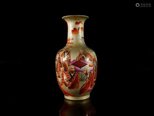 A Top Enamel 'Luohan' Vase