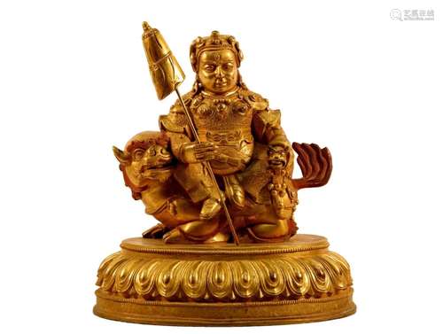 A Gilt Bronze Figure Of Mammon