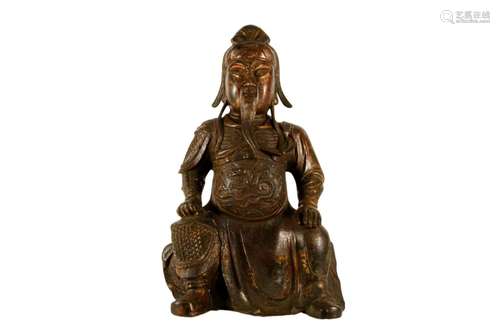 A Gilt Bronze Figure Of GuanGong