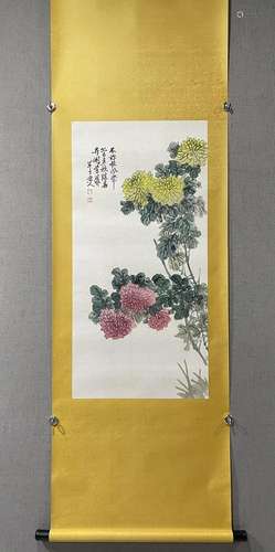 A Chinese Ink Painting Hanging Scroll By Chen Banding