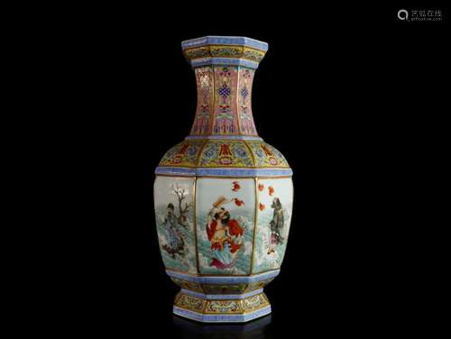 A Colour Enamels Vase